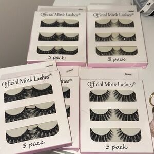 5 PACK OFFICIAL MINK STRIP LASHES
